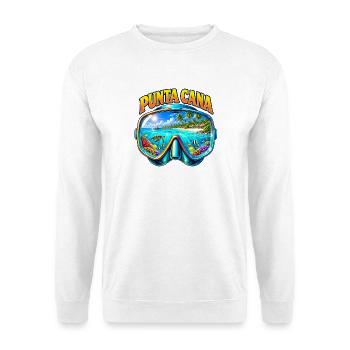 Punta Cana Tauchen Schnorcheln Karibik Urlaub - Unisex Pullover - Weiß - Vorne - Alina (178cm) & Michal (187cm)