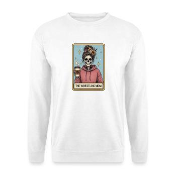 The Wrestling Mom – Stolzes Wrestling-Elterngeschenk - Unisex Pullover - Weiß - Vorne - Alina (178cm) & Michal (187cm)