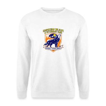 Carpathian Wildlife And Veterinary Care Wolf - Unisex Pullover - Weiß - Vorne - Alina (178cm) & Michal (187cm)