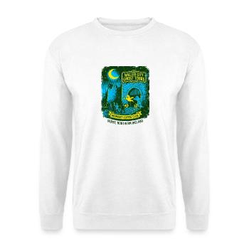 Walled City Ghost Tours Derry Northern Ireland - Unisex Pullover - Weiß - Vorne - Alina (178cm) & Michal (187cm)