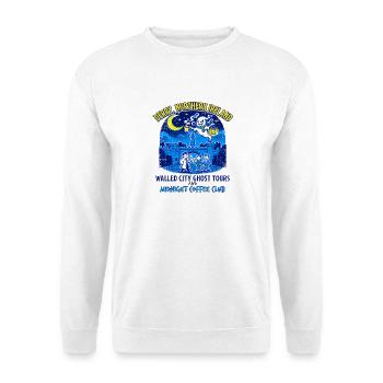 City Derry Northern Ireland Ghost Tours And - Unisex Pullover - Weiß - Vorne - Alina (178cm) & Michal (187cm)