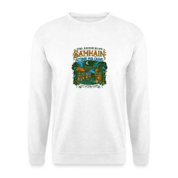 Samhain Autumn Pub Crawl Derry Northern Ireland - Unisex Pullover - Weiß - Vorne - Alina (178cm) & Michal (187cm)