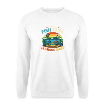 This Is My Fish Tank Cleaning Aquarium Pflege - Unisex Pullover - Weiß - Vorne - Alina (178cm) & Michal (187cm)