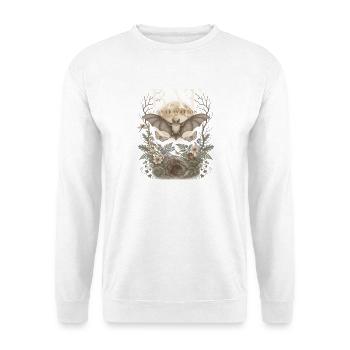 Bat Conservation Fledermausschutz - Unisex Pullover - Weiß - Vorne - Alina (178cm) & Michal (187cm)
