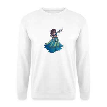 Azure Star Dancer - Unisex Pullover - Weiß - Vorne - Alina (178cm) & Michal (187cm)