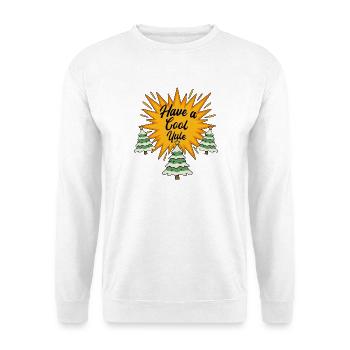 Have A Cool Yule Winter Solstice Christmas - Unisex Pullover - Weiß - Vorne - Alina (178cm) & Michal (187cm)