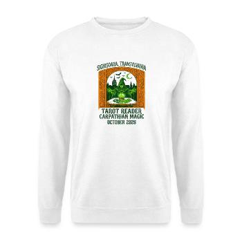 Carpathian Magic Tarot Reader Sighișoara - Unisex Pullover - Weiß - Vorne - Alina (178cm) & Michal (187cm)