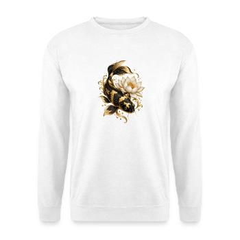 Koi-fische Japanische Koi-fische Koi-karpfen - Unisex Pullover - Weiß - Vorne - Alina (178cm) & Michal (187cm)