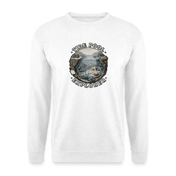 Tide Pool Explorer Tide Pool - Unisex Pullover - Weiß - Vorne - Alina (178cm) & Michal (187cm)