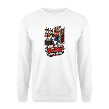 One More Guitar Won’t Hurt - Unisex Pullover - Weiß - Vorne - Alina (178cm) & Michal (187cm)