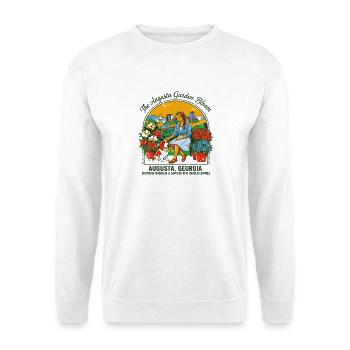 Charles The Augusta Garden Bloom Georgia Floral - Unisex Pullover - Weiß - Vorne - Alina (178cm) & Michal (187cm)