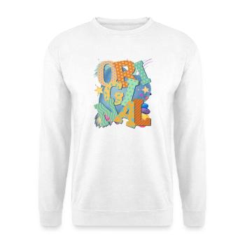 Original - Das Original  - Unisex Pullover - Weiß - Vorne - Alina (178cm) & Michal (187cm)