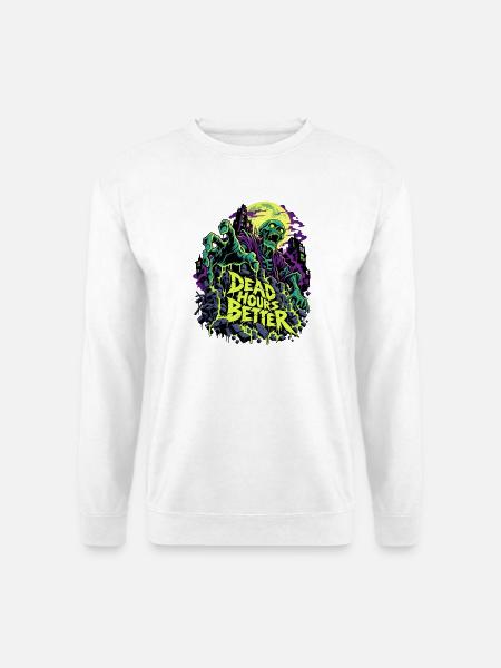 Totstunden Besser Neon Zombie - Unisex Pullover - Weiß