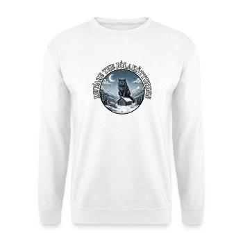 Hüte dich vor der Jolakotturinn Jul-Wintersonnenwende - Unisex Pullover - Weiß - Vorne - Alina (178cm) & Michal (187cm)