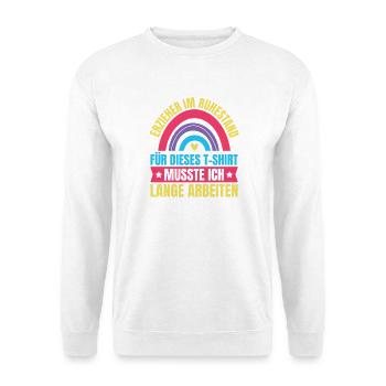 Erzieherin Im Ruhestand Kindergärtnerin - Unisex Pullover - Weiß - Vorne - Alina (178cm) & Michal (187cm)