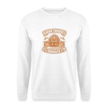 Western Rider Barn Tresses Embrace Cowgirls Rodeo - Unisex Pullover - Weiß - Vorne - Alina (178cm) & Michal (187cm)