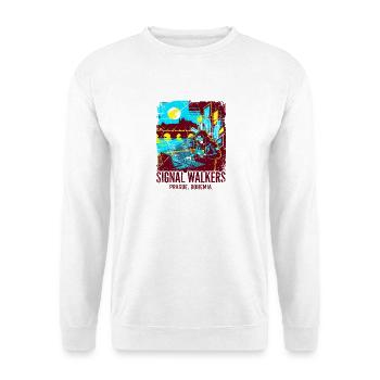 Programmer Signal Walkers Prague Bohemia - Unisex Pullover - Weiß - Vorne - Alina (178cm) & Michal (187cm)