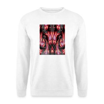 Tor zur creativen Feuerwelt - Unisex Pullover - Weiß - Vorne - Alina (178cm) & Michal (187cm)
