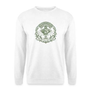 Earth Care People Care - Unisex Pullover - Weiß - Vorne - Alina (178cm) & Michal (187cm)