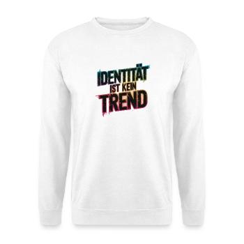 Denkmal Ist Kein Trend Denkmalschutz Kulturerbe - Unisex Pullover - Weiß - Vorne - Alina (178cm) & Michal (187cm)