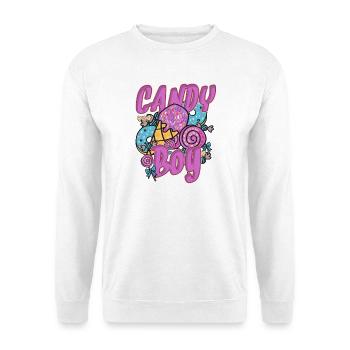 nationaler Süßigkeiten Tag - Unisex Pullover - Weiß - Vorne - Alina (178cm) & Michal (187cm)