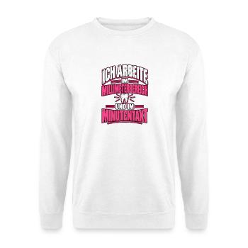 Zahnmedizinische Fachangestellte - Unisex Pullover - Weiß - Vorne - Alina (178cm) & Michal (187cm)