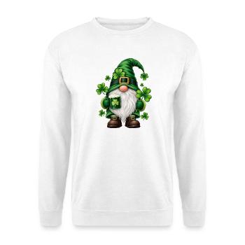Süße Zwerge unter den Gnomen - Unisex Pullover - Weiß - Vorne - Alina (178cm) & Michal (187cm)