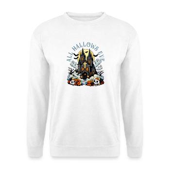 Katholischen Kirche Zu Halloween - Unisex Pullover - Weiß - Vorne - Alina (178cm) & Michal (187cm)