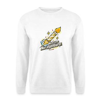 Geburtstag Legende – Nicht älter, nur legendärer - Unisex Pullover - Weiß - Vorne - Alina (178cm) & Michal (187cm)