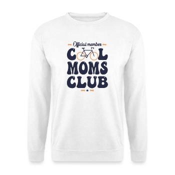 Radfahrer – cooler Mama-Fahrradclub - Unisex Pullover - Weiß - Vorne - Alina (178cm) & Michal (187cm)