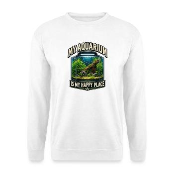 My Aquarium - Unisex Pullover - Weiß - Vorne - Alina (178cm) & Michal (187cm)