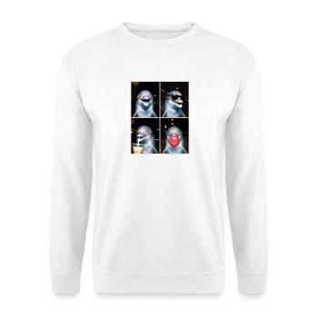 Delfine Delfin - Unisex Pullover - Weiß - Vorne - Alina (178cm) & Michal (187cm)