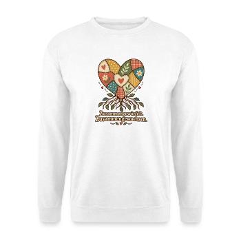 Patchworkfamilie Stiefeltern Bonusmama Bonuspapa - Unisex Pullover - Weiß - Vorne - Alina (178cm) & Michal (187cm)