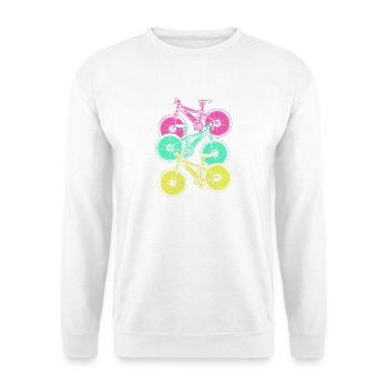E-Bike EBike E Bike - Unisex Pullover - Weiß - Vorne - Alina (178cm) & Michal (187cm)