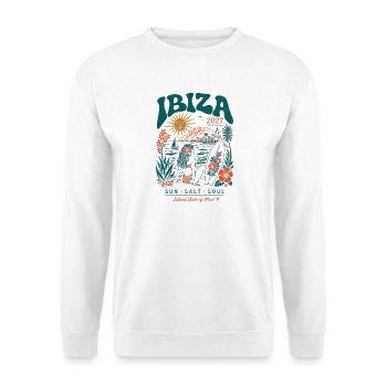Ibiza Sun Surf 2027 - Unisex Pullover - Weiß - Vorne - Alina (178cm) & Michal (187cm)