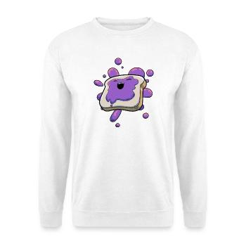 Marmelade Gelee Toast - Unisex Pullover - Weiß - Vorne - Alina (178cm) & Michal (187cm)
