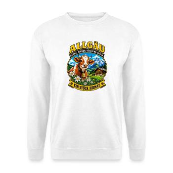 ALLGÄU - Unisex Pullover - Weiß - Vorne - Alina (178cm) & Michal (187cm)
