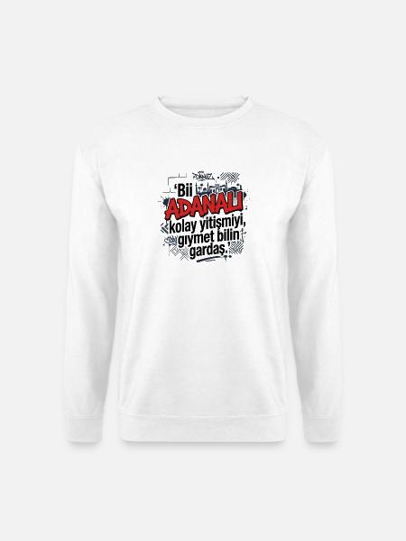 Adanali Adana 01 Cukurova Türkei Heimat Design - Unisex Pullover - Weiß
