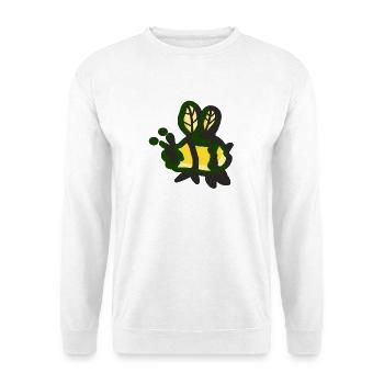 Honigbiene bienen - Unisex Pullover - Weiß - Vorne - Alina (178cm) & Michal (187cm)