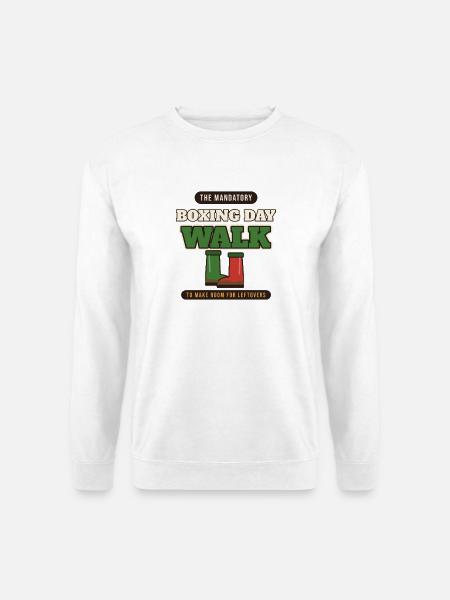 Der obligatorische Boxing Day Walk - Unisex Pullover - Weiß