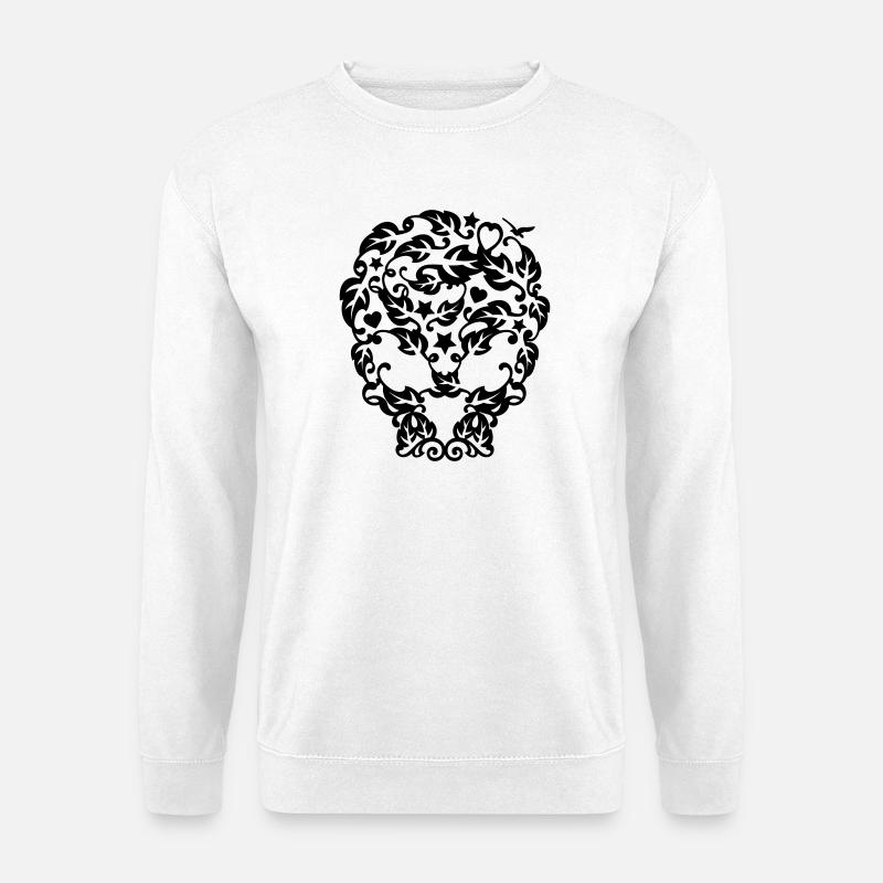 the flourish skull - Unisex Pullover - Weiß