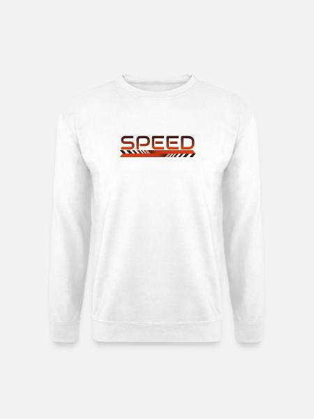 SPEED - Full Throttle Racing & Sport Design - Unisex Pullover - Weiß