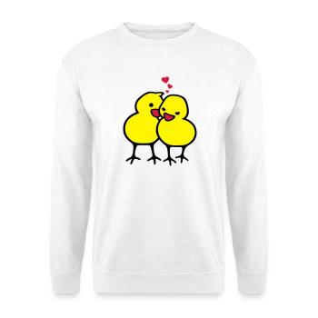 chicks in love (c) - Unisex Sweatshirt - white - Front