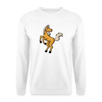 Pferdchen - Unisex Pullover - Weiß - Vorne