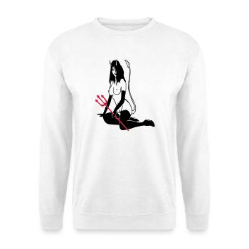 Teufelchen - Unisex Pullover - Weiß - Vorne