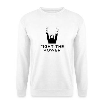 Aktivist Aktivistin Fight the power Revolution - Unisex Pullover - Weiß - Vorne