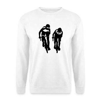 Bicycle cycling - Unisex Sweatshirt - white - Front