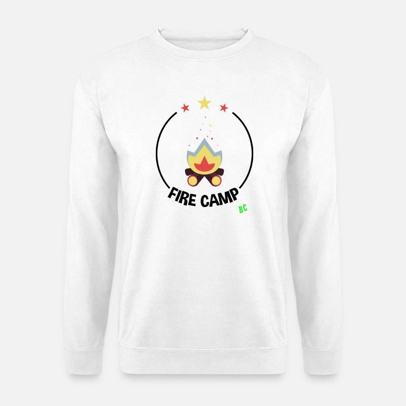 Feuer Camp - Unisex Pullover - Weiß