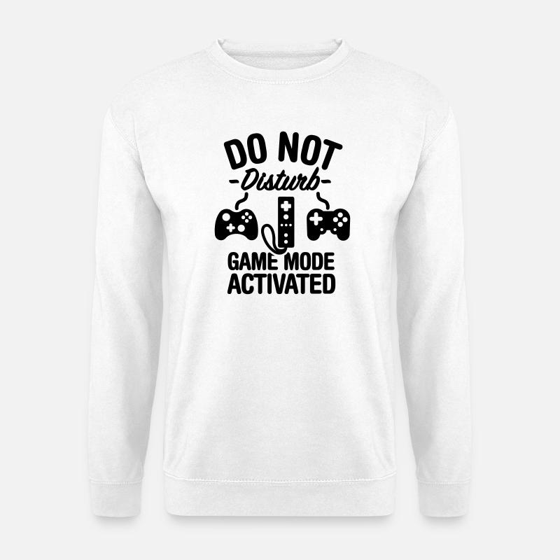 Do not disturb game mode activated - Unisex Pullover - Weiß