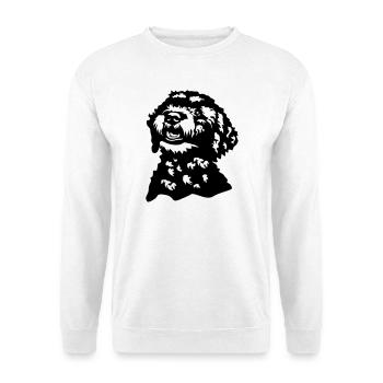 Tête Lagotto Romagnolo - Sweat-shirt Unisexe - blanc - Devant